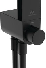 Ideal Standard Duschsystem Ceratwist Alu+ mit 2 Ablagen, Hand- und Kopfbrause, ohne Armatur
