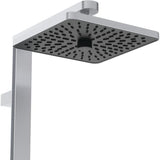 Ideal Standard Duschsystem Ceratwist Alu+ mit 2 Ablagen, Hand- und Kopfbrause, ohne Armatur