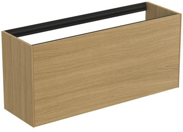 Ideal Standard Conca WT-Unterschrank 1200 mm, 1 Auszug, Eiche geflammt, Push-Open, wandhängend