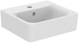Ideal Standard Handwaschbecken Connect Cube, 1 Hahnloch, mit Überlauf, 400x360x160 mm, Weiß