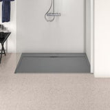 IDEAL STANDARD Ultra Flat S i.life Brausewanne 1400x800x30 mm Carraraweiß – Mineralguss mit Rutschhemmung