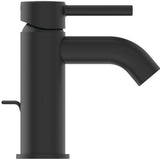 IDEAL STANDARD Ceraline Waschtischarmatur Silk Black 100 mm mit Ablaufgarnitur