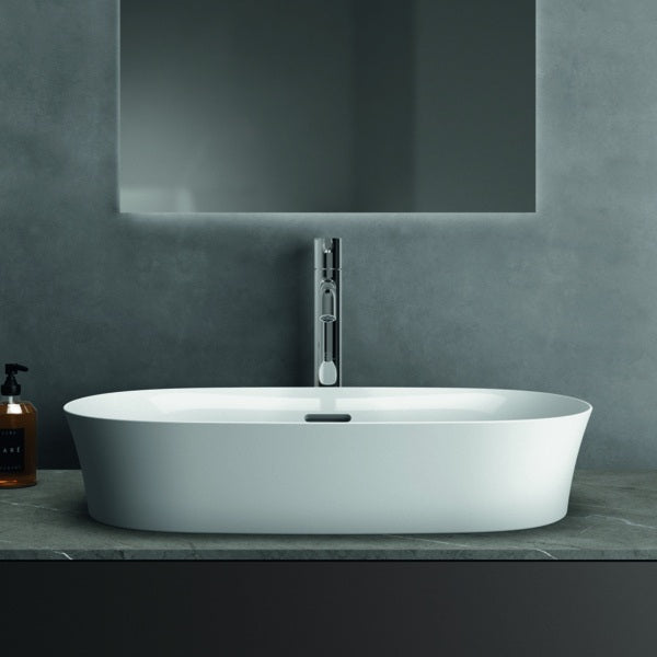 Ideal Standard Ipalyss Waschtisch-Schale 600x380x145 mm Weiß, ohne Hahnloch, mit Überlauf