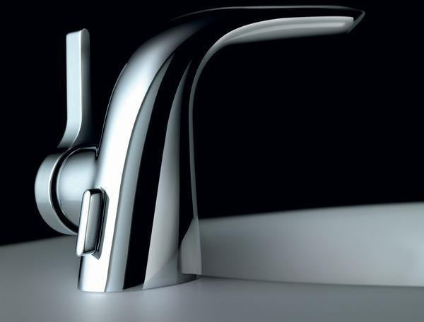 Ideal Standard Melange Waschtischarmatur Chrom 136 mm mit Ablaufgarnitur und flexiblen Schläuchen