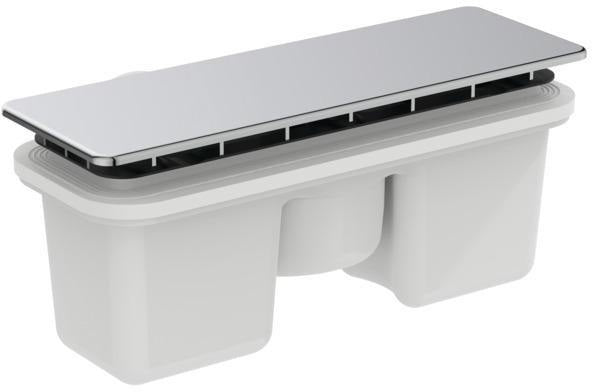 Ideal Standard Ultra Flat New Ablaufgarnitur – Flach, Chrom, ABS-Siphon, 65 mm Breite