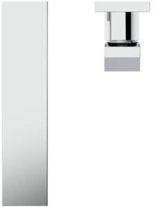 Ideal Standard Extra Wand-Waschtischarmatur Silver Storm, Ausladung 210 mm, Einhebelmischer