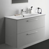 Ideal Standard i.life A Waschtischset 100 cm mit Unterschrank und chrom Griff, Weiß matt