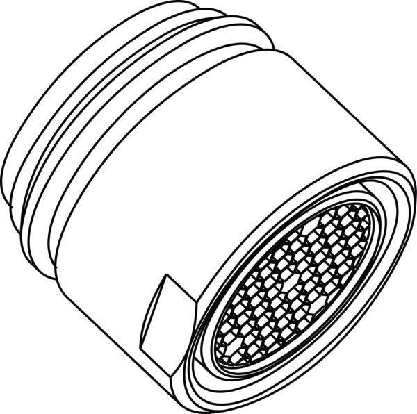 Ideal Standard Luftsprudler M18x1, 1 GPM, kurz, Chrom – Wasserstrahlregler für Waschtisch & Küche