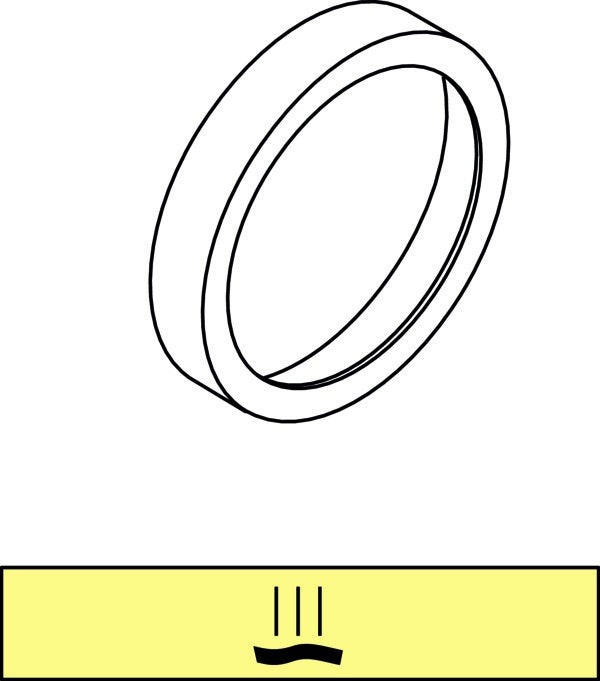 Ideal Standard Dekorring DEA mit Symbol Seitenbrause Armaturenmodule in Chrom – Rosette für Sanitär-Armaturen
