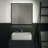 IDEAL STANDARD Conca Wandspiegel eckig 600x600 mm mit LED-Beleuchtung und Aluminiumrahmen