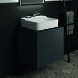 Ideal Standard Conca Waschtischplatte Keramik 602x505x6mm Marmor Noir Desir