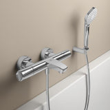 Ideal Standard Badethermostat AP Ceratherm T100, Ausladung 161 mm, Chrom – mit Verbrühschutz