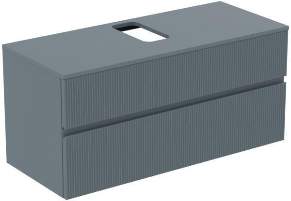 Ideal Standard Finesse Waschtischunterschrank 1202 mm, 2 Auszüge, Greige matt