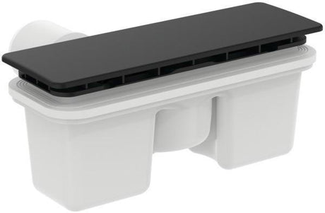 Ideal Standard Ablaufgarnitur Ultra Flat New D40/50 glatt Weiß – flache Bauhöhe, Chrom-Stöpsel