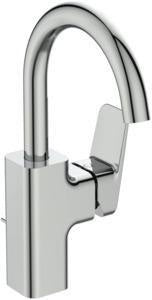 Ideal Standard Ceraplan Waschtischarmatur H200 mit Ablaufgarnitur, Ausladung 145 mm, Chrom