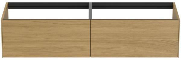 Ideal Standard WT-Unterschrank Conca, 2 Auszüge, ohne Platte, 1585 mm, Anthrazit