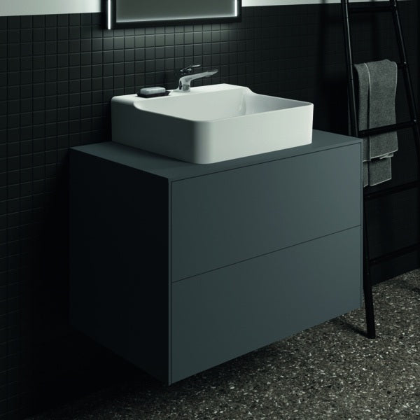 Ideal Standard Conca WT-Unterschrank 802 mm, 2 Auszüge, Push-Open, Anthrazit