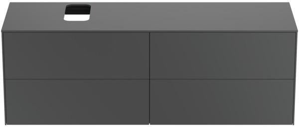 Ideal Standard Conca Waschtischunterschrank 1587 mm, 4 Auszüge, Anthrazit, Push-Open