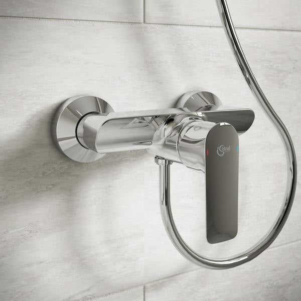 Ideal Standard Connect Air Brausearmatur AP, Ausladung 41 mm, Chrom – Einhandhebelmischer für die Wandmontage
