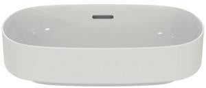 Ideal Standard Linda-X Aufsatzwaschtisch 550x380mm Weiß ohne Hahnloch mit Überlauf