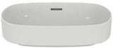 Ideal Standard Linda-X Aufsatzwaschtisch 550x380mm Weiß ohne Hahnloch mit Überlauf