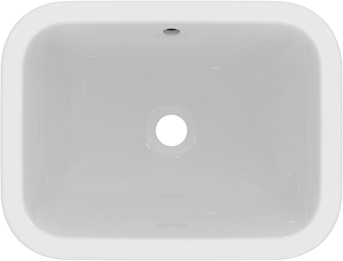 Ideal Standard Connect Einbauwaschtisch 500x380mm Weiß mit Überlauf und Ideal Plus