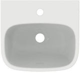 Ideal Standard i.life A Handwaschbecken 400x360x150mm Weiß mit 1 Hahnloch und Überlauf
