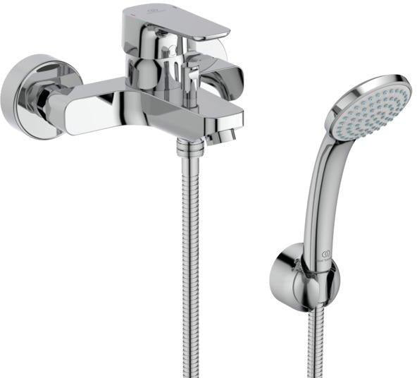 IDEAL STANDARD Ceraplan III Badearmatur mit Brause-Set, Ausladung 168 mm, Chrom