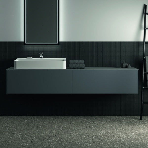 Ideal Standard Conca WT-Unterschrank 1985 mm, 2 Auszüge, Eiche geflammt, wandhängend