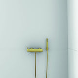 Ideal Standard Idealrain Atelier Brausehalter, eckige Rosette, Brushed Gold, Messing
