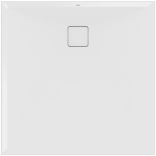Ideal Standard Ultra Flat Evo Quadrat-Brausewanne 1000x1000x35mm Seidenweiß – Rutschhemmend