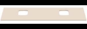 IDEAL STANDARD i.life B Waschtischplatte 1202x507x18 mm Weiß matt – 2 Ausschnitte