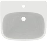 Ideal Standard i.life A Halbeinbauwaschtisch 500x440mm Weiß, 1 Hahnloch, mit Überlauf