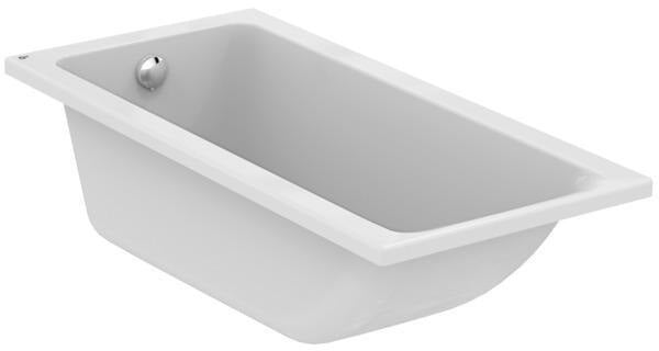 Ideal Standard Connect Air Körperform-Badewanne 1500x700x475mm Weiß – Einbauwanne mit Überlauf