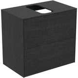 Ideal Standard Conca WT-Unterschrank 602 mm, 2 Auszüge, Push-Open & Softclose, Anthrazit