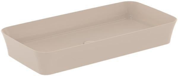 IDEAL STANDARD Ipalyss Aufsatzwaschtisch 800x400x120 mm Seidenweiß ohne Hahnloch