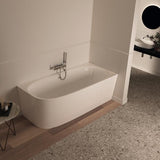 Ideal Standard D-Form-Badewanne Dea 1800x800x610mm weiß für Wandanbindung rechts mit Ablauf
