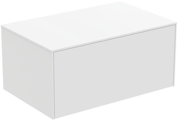Ideal Standard Conca Waschtischunterschrank 802 mm, 1 Auszug, Push-Open & Softclose, Weiß Matt