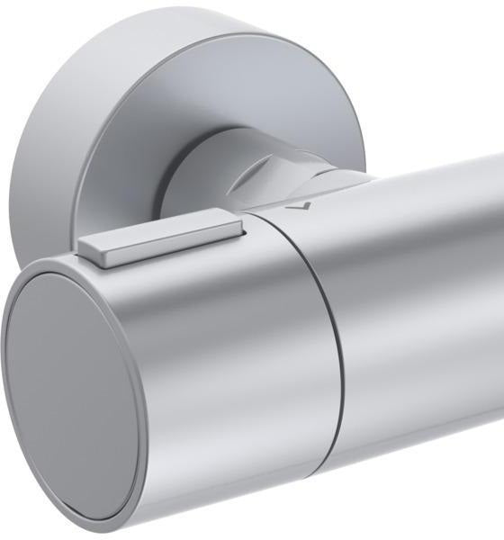 IDEAL STANDARD Ceratherm Alu+ Brausegarnitur 600 mm mit Thermostat, Handbrause 2-Funktion und Seifenschale
