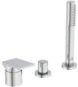 Ideal Standard 3-Loch-Badearmatur Extra mit Handbrause, ohne Wanneneinlauf, Chrom