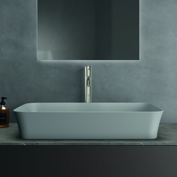IDEAL STANDARD Ipalyss Schale 650x400x120 mm Seidenweiß – Aufsatzwaschtisch ohne Hahnloch & Überlauf