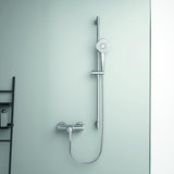 Ideal Standard Ceraline Brausearmatur AP Chrom – Wandmontage, keramische Kartusche