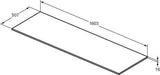 Ideal Standard i.life B Möbel-Set 160 cm – 4 Auszüge, 2 offene Fächer, Gr. Schwarz Weiß matt