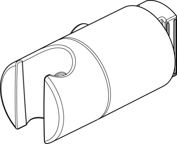 Ideal Standard Schieber und Halter für Handbrause Rose – Ersatzteil für Duschsysteme