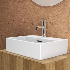 Ideal Standard Handwaschbecken Extra 450x350x150mm, 1 Hahnloch, mit Überlauf, Weiß, geschliffen