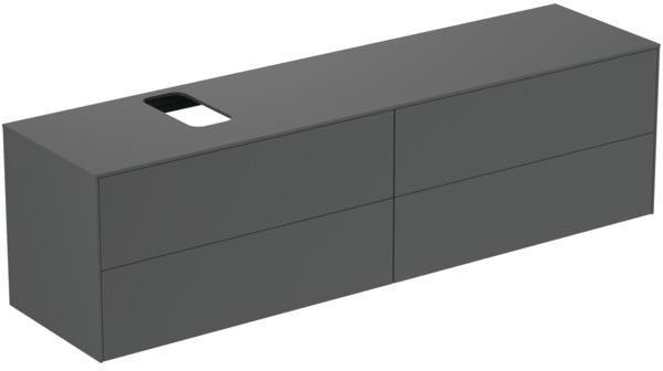 Ideal Standard Conca WT-Unterschrank 1987 mm, 4 Auszüge, Eiche geflammt, Push-Open & Softclose