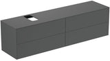 Ideal Standard Conca WT-Unterschrank 1987 mm, 4 Auszüge, Eiche geflammt, Push-Open & Softclose