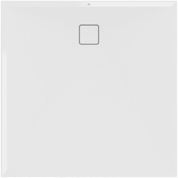 Ideal Standard Ultra Flat Evo Quadrat-Brausewanne 1200x1200x35 mm Seidenweiß – StoneTech, Rutschhemmung