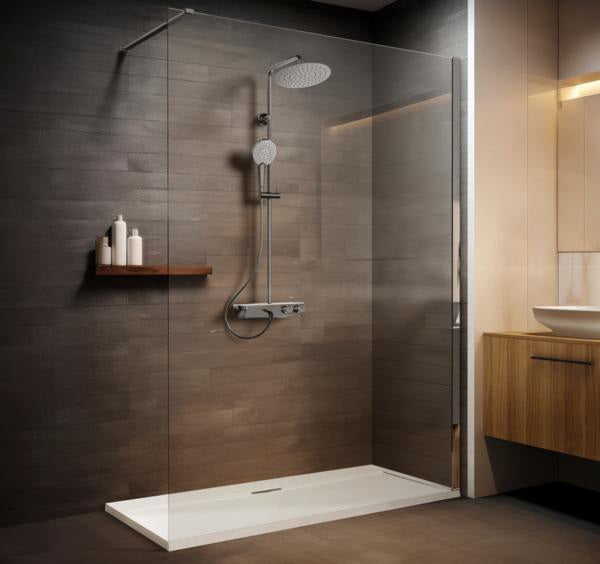 Ideal Standard Ultra Flat S i.life Rechteck-Brausewanne 1400x900x30 mm Carraraweiß, Mineralguss mit Rutschhemmung