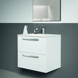Ideal Standard Cerafine D Waschtischarmatur, Einhandhebelmischer mit Kaltstart-Funktion, Chrom, 120 mm Ausladung